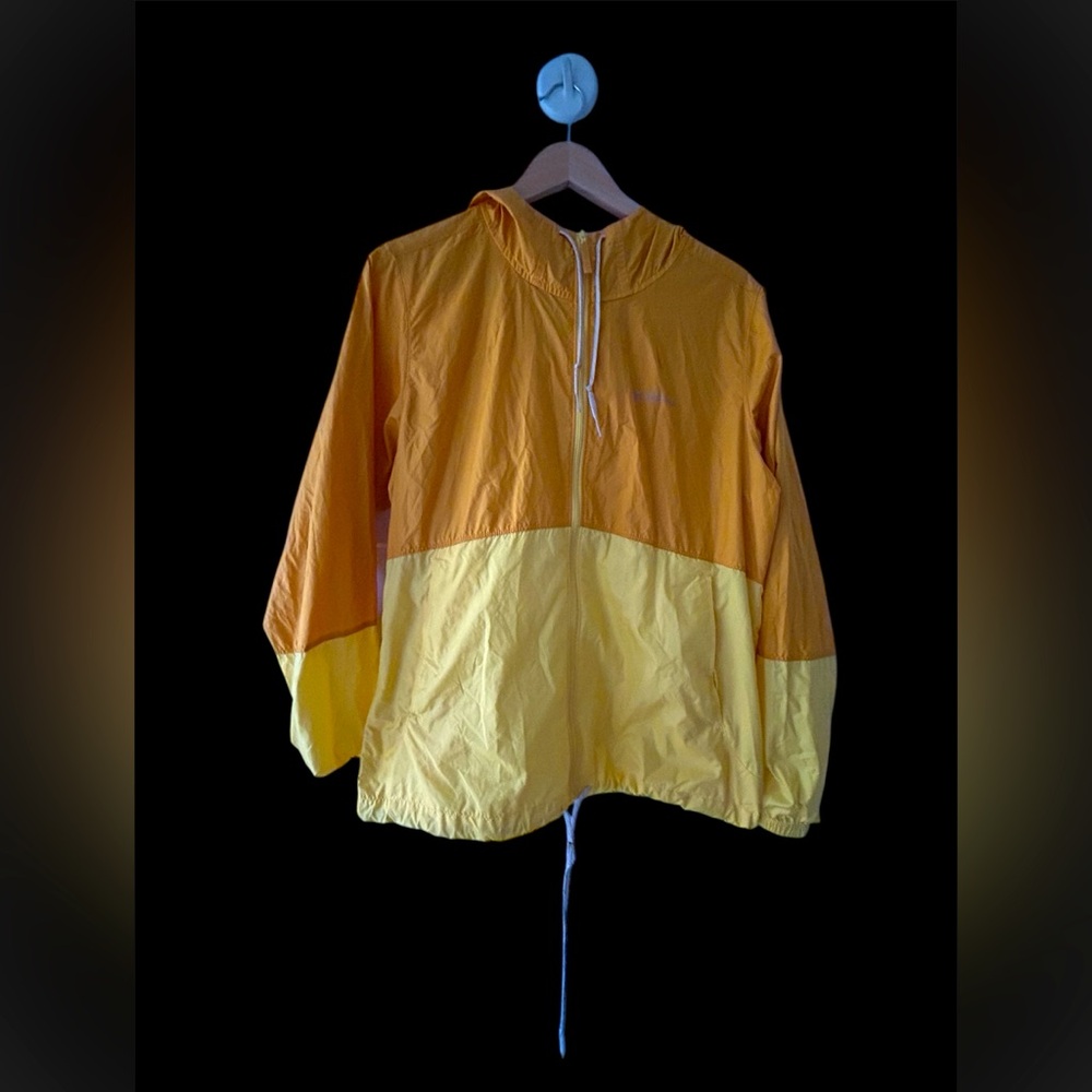 Columbia Lightweight Windbreaker Yellow L EUC
